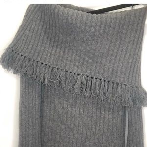 Intermix off the shoulder fringe sweater